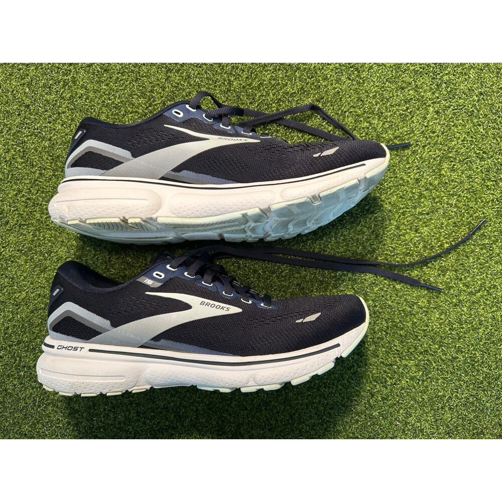 Brooks Ghost 15 Women’s Navy Blue Aluminum Running Shoes 1203801B450 Size 8.5 B